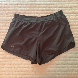Under Armour Shorts Women’s Size Medium. Grey, lined.